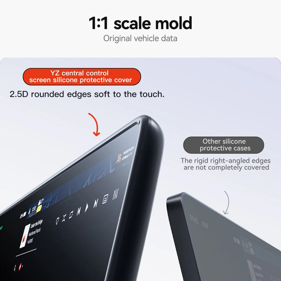 Silicone Rearview Mirror Protector for Tesla Model 3/Y 2025