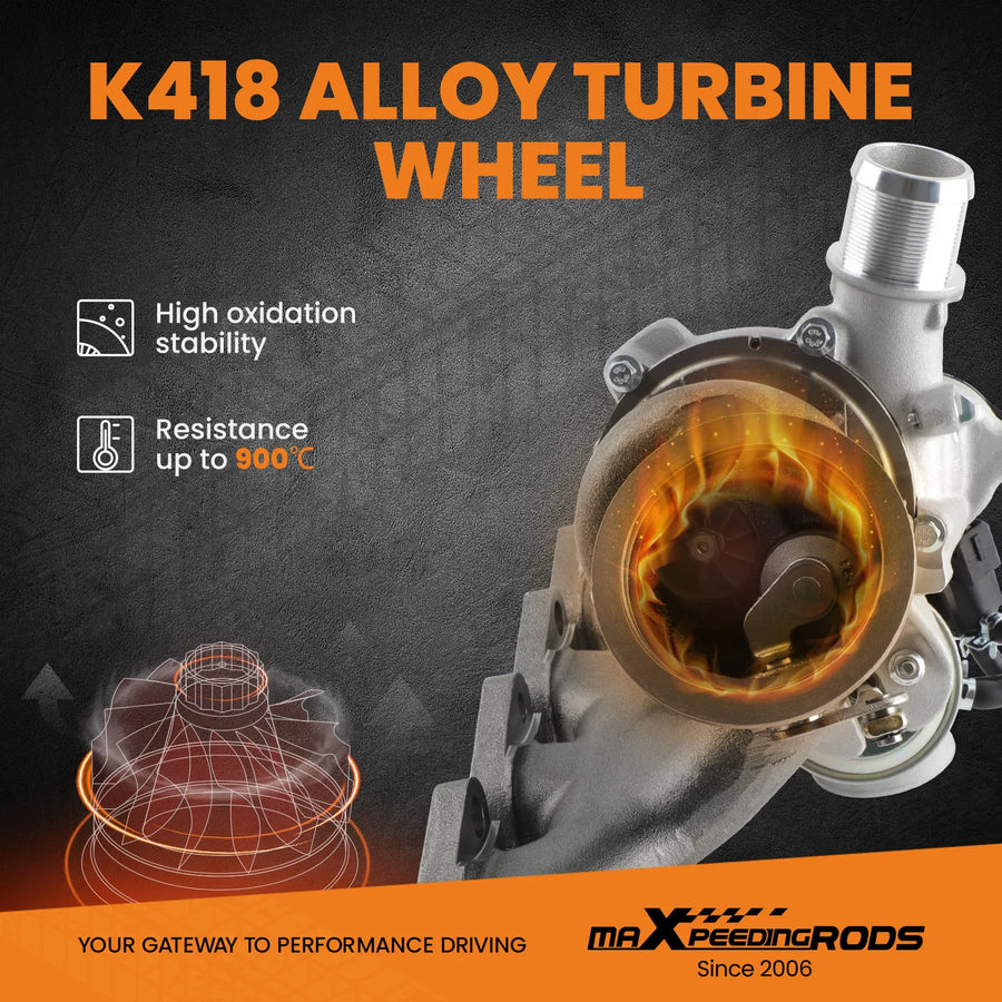 Turbocharger for Chevrolet Cruze Sonic Trax A14net I4 Engine 1.4L