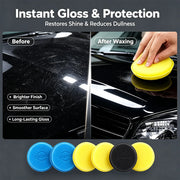 Round Foam Wax Applicator Pads, 6- or 12-Pack