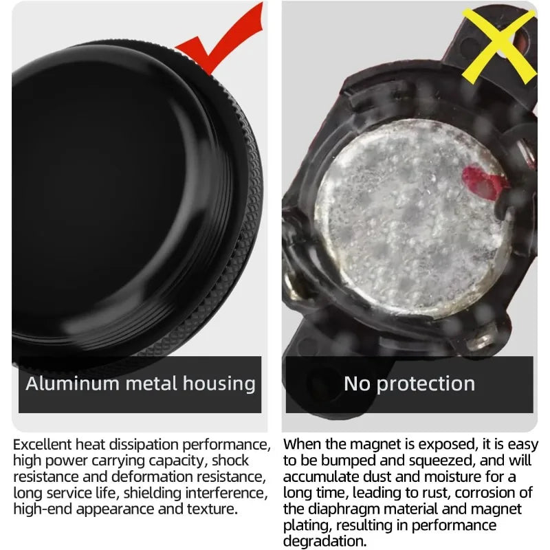 1-Inch 240W Silk-Dome Car Audio Tweeters