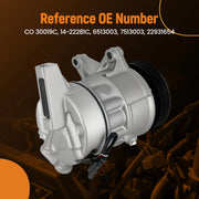 A/C Compressor & Clutch for Buick Enclave, GMC Acadia & Chevrolet Traverse 2013-2017