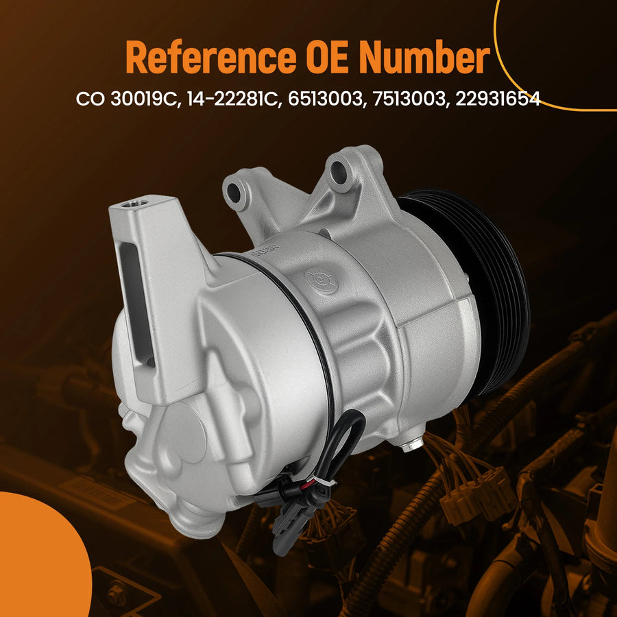 A/C Compressor & Clutch for Buick Enclave, GMC Acadia & Chevrolet Traverse 2013-2017