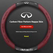 Carbon-Fiber-Leather Steering Wheel Cover – Select Infiniti Models