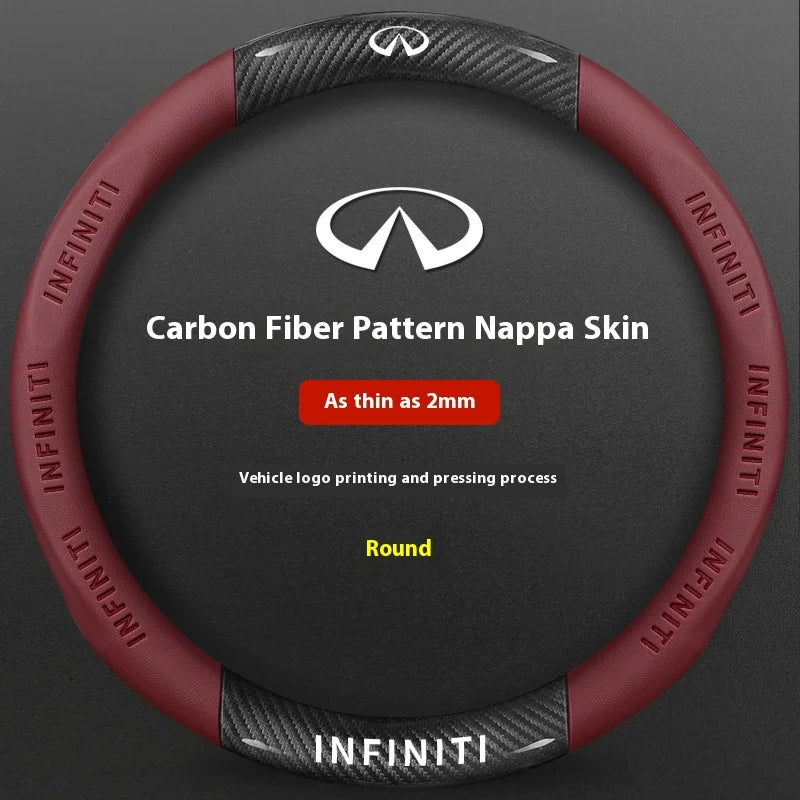 Carbon-Fiber-Leather Steering Wheel Cover – Select Infiniti Models