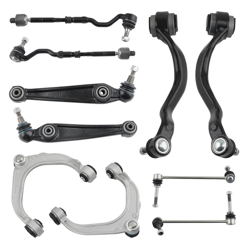 Front Suspension Control Arm, Sway Bar Link & Tie Rod Kit for BMW X5/X6