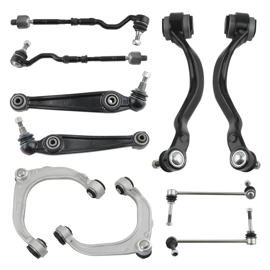 Front Suspension Control Arm, Sway Bar Link & Tie Rod Kit for BMW X5/X6