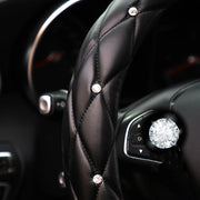 Steering Wheel Cover – diamond-look, 15 inches