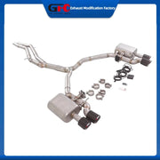 304 Stainless Steel Valved Cat-Back Exhaust System for Audi S5 F5P F5F A4 A5 2018-2024