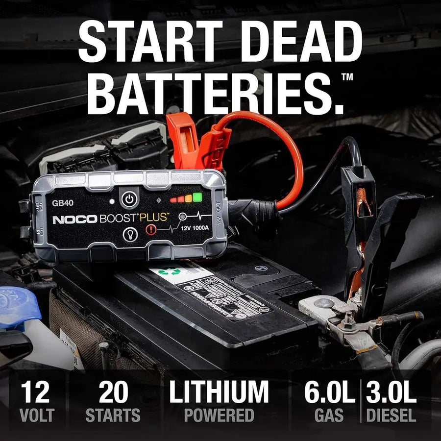 12V Lithium Jump Starter for Up to 6.0L Gas and 3.0L Diesel Engines