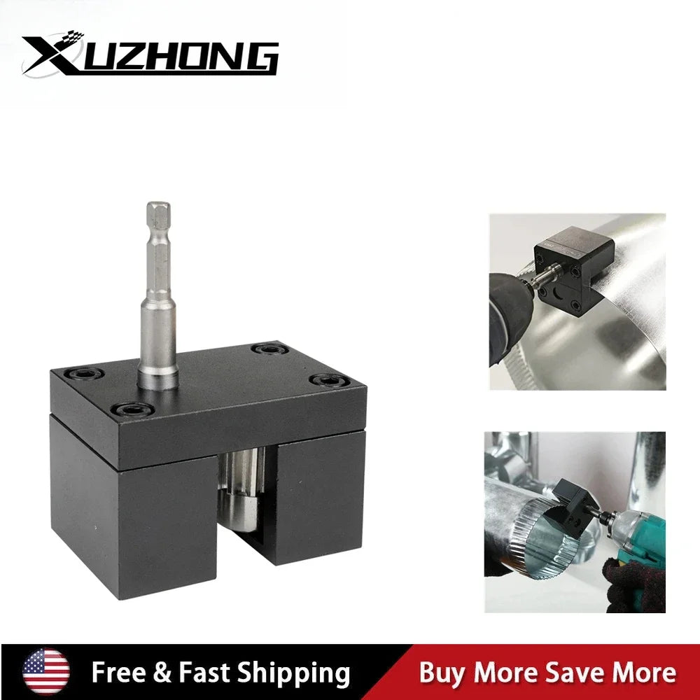 Black Durable C5A2 Metal Impact Power Assisted Crimper Electric Tools Efficiently Crimp Galvanized Round