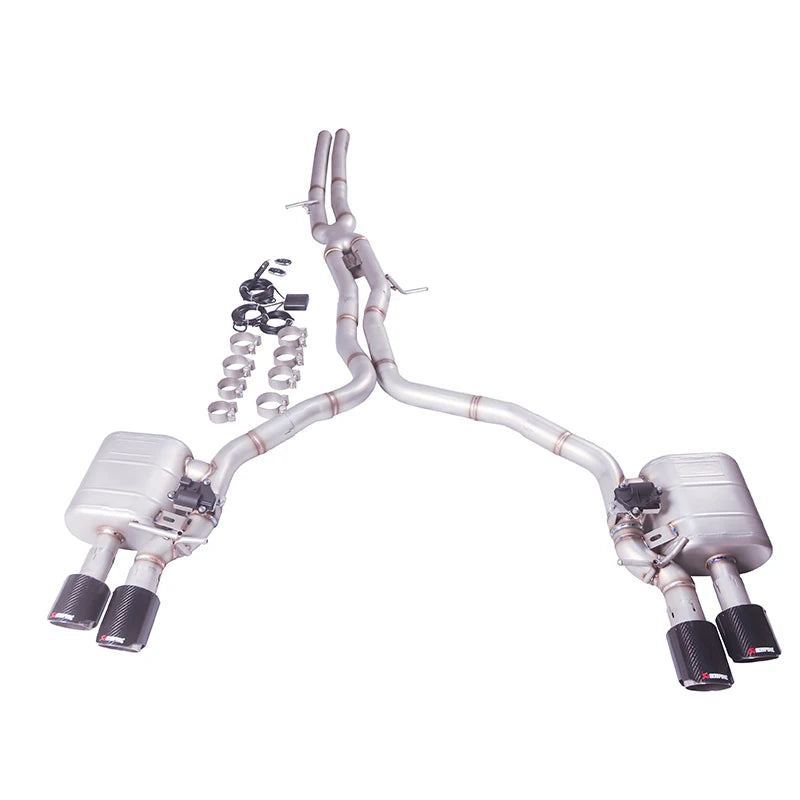 304 Stainless Steel Catback Valvetronic Exhaust System for Audi S4 3.0T