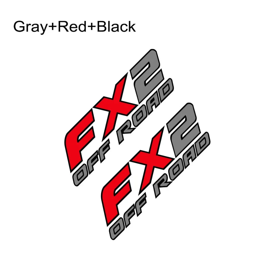 FX2 Off-Road Pickup Decal Pair – 40 × 12 cm