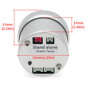 52mm 8-color Oil Pressure, Oil Temperature, Turbo Boost and More Automotive Gauge