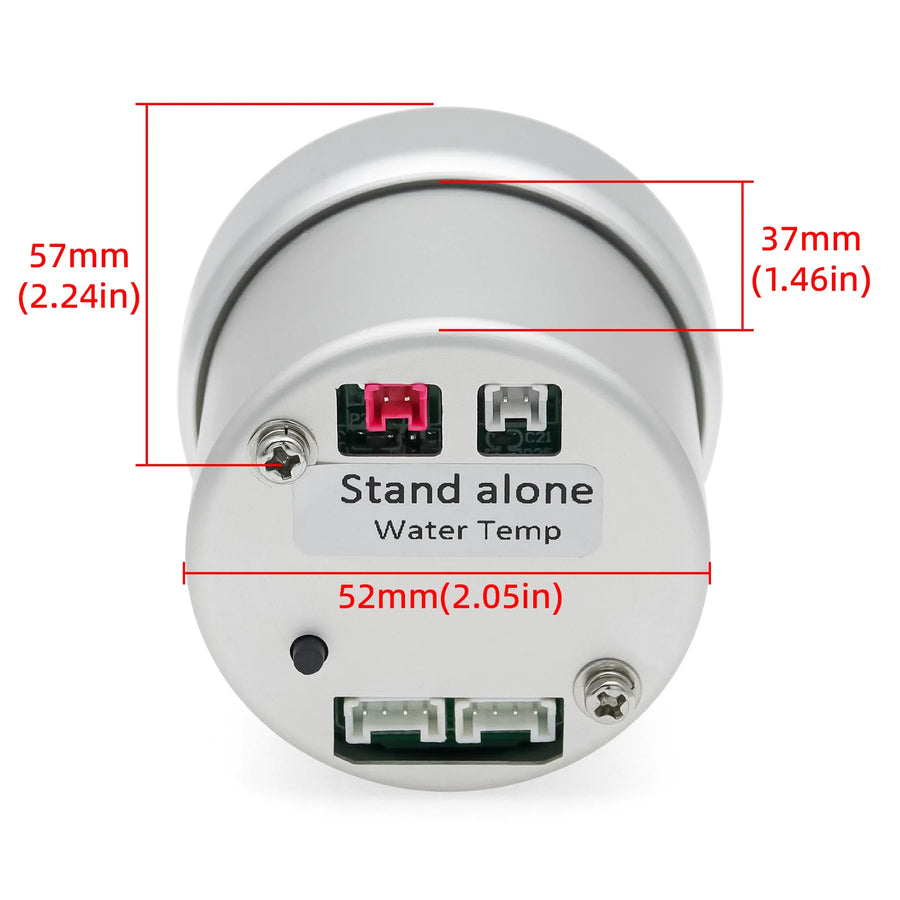 52mm 8-color Oil Pressure, Oil Temperature, Turbo Boost and More Automotive Gauge