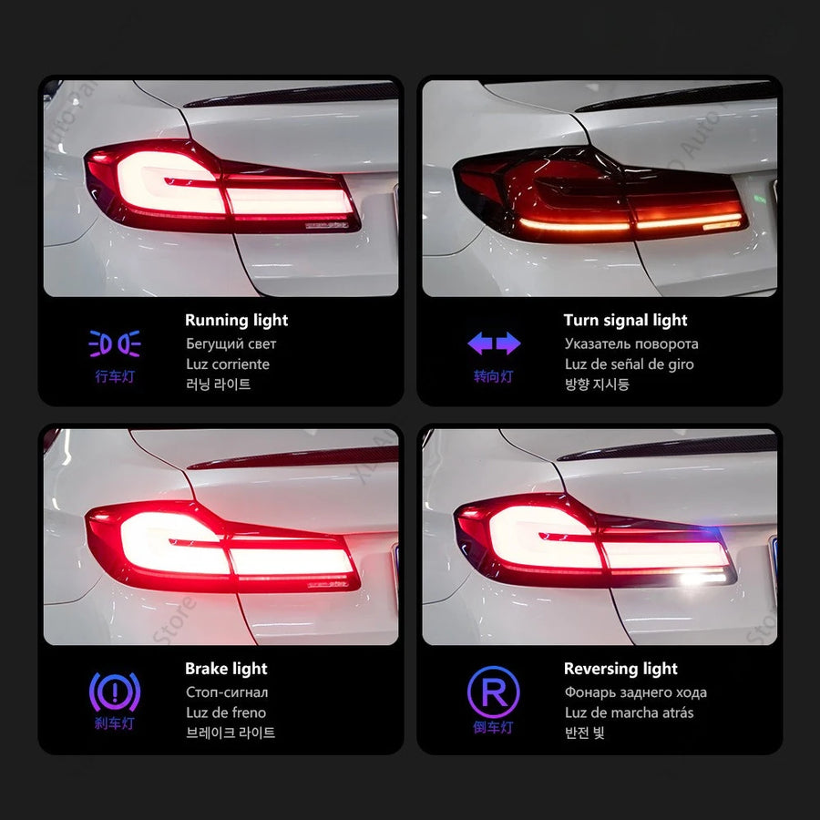 LED Tail Light Assembly for BMW 5 Series G30/G38 2018–2021