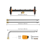 16/24-Inch Pressure Washer Undercarriage Cleaner