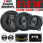 4-, 5- or 6-Inch 4-Way Coaxial Car Speakers