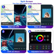 7-Inch 2-DIN Android 15 QLED Car Stereo with Wireless CarPlay and Android Auto