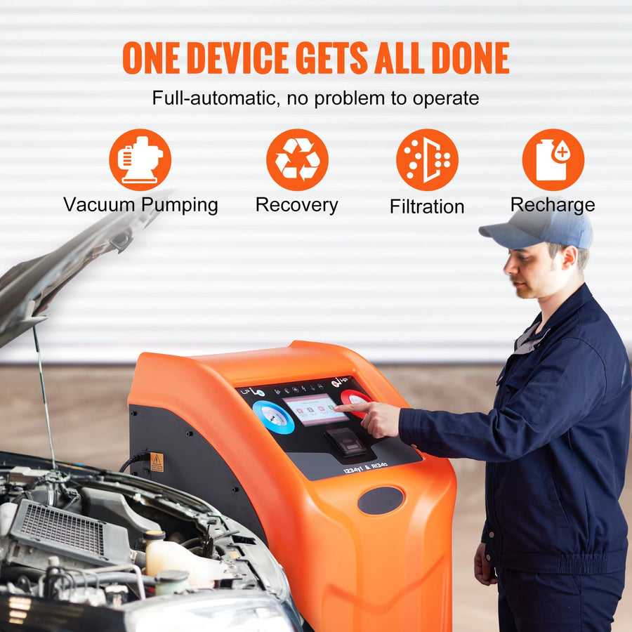Automatic Automotive Refrigerant Recovery & Recharge Machine