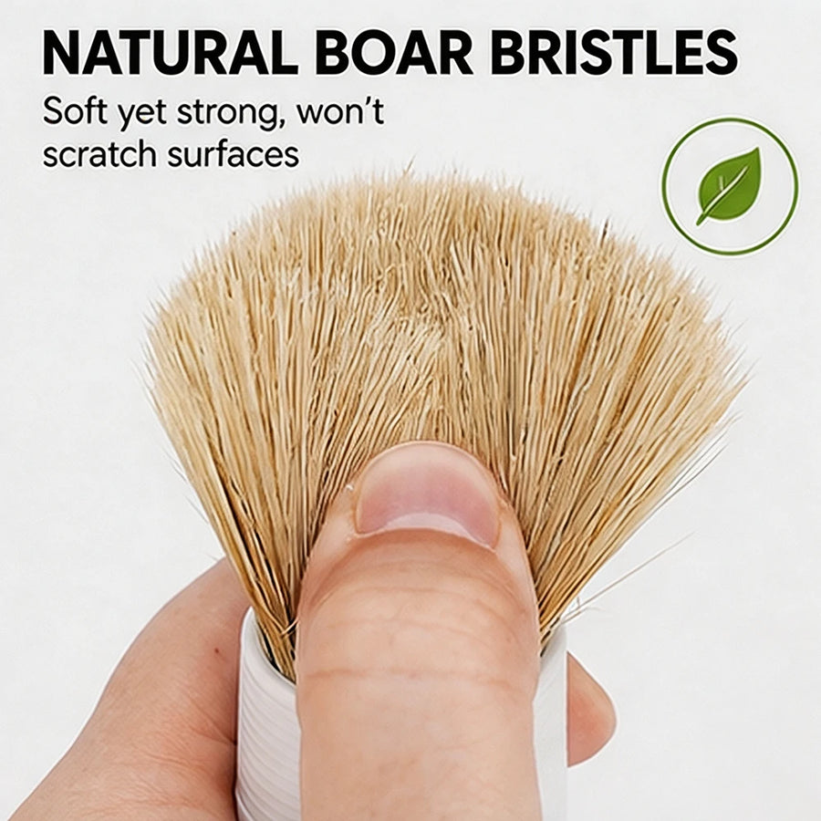 5-Piece Wooden Handle Boar Bristle Detailing Brush Set