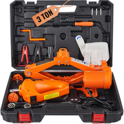 3-Ton 12V Electric Scissor Jack with Optional Impact Wrench