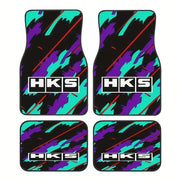 HKS Camouflage 4-Piece Car Floor Mat Set
