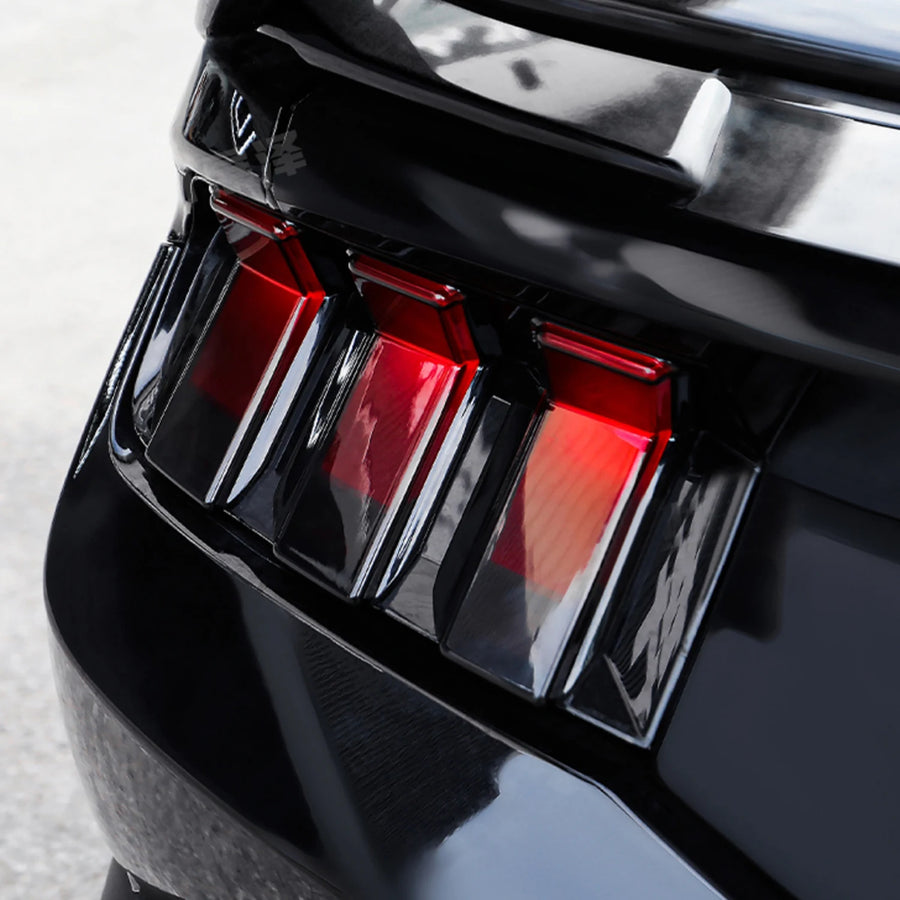 Smoked Taillight Cover Set – 2024–2025 Ford Mustang, 6-Piece