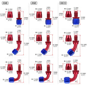 Swivel Hose End Fittings, AN4-AN16