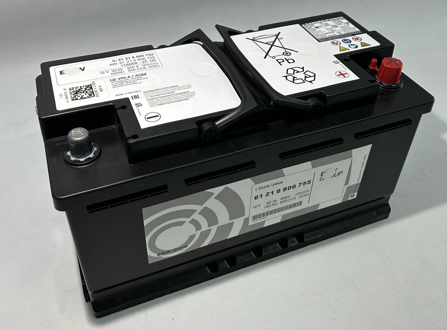 Genuine BMW 90 Ah AGM Battery – Part Number 61216924023