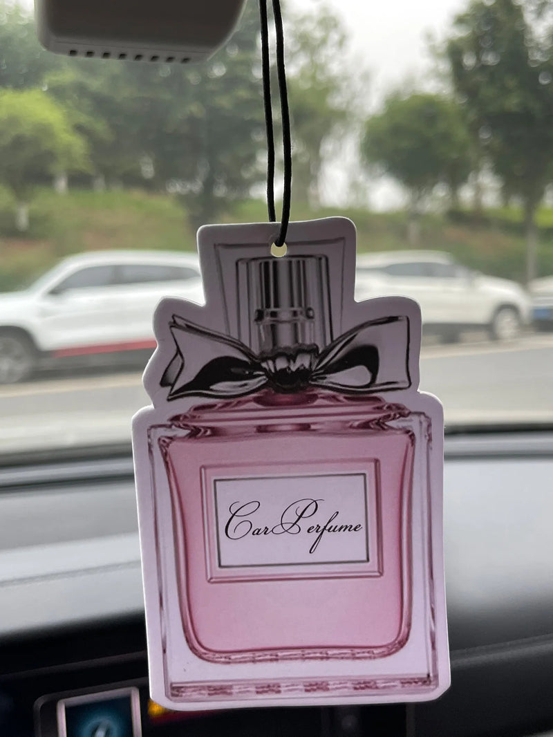 Perfume Bottle Pattern/Freesia Fresh Scent Car Air Freshener