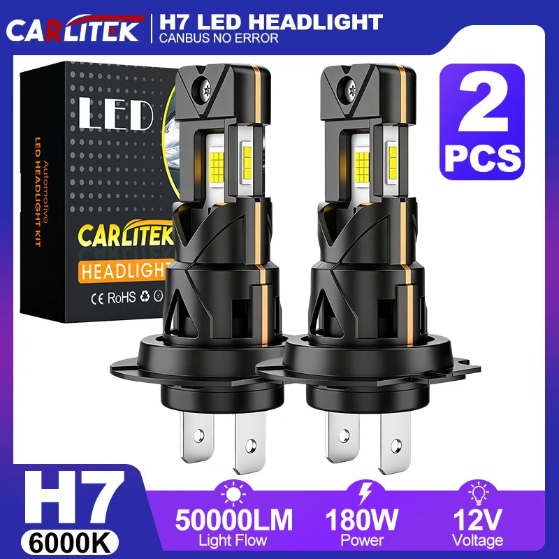 H4/H7 LED Headlight Bulb – 6000K, CANBUS