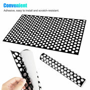 48 x 30 cm Universal Black Honeycomb Tail-Light Decal Sheet