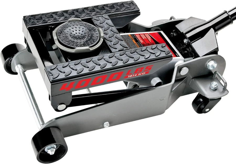 Triple-Lift Hydraulic Floor Jack for Cars, Trucks, Motorcycles and ATVs