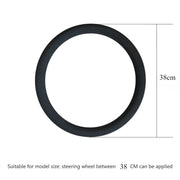 Universal Non-Slip Silicone Steering Wheel Cover – 38 cm