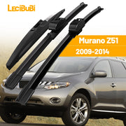 Front & Rear Windshield Wiper Blade Set for Nissan Murano Z51 2010 2011 2012 2013 2009-2014