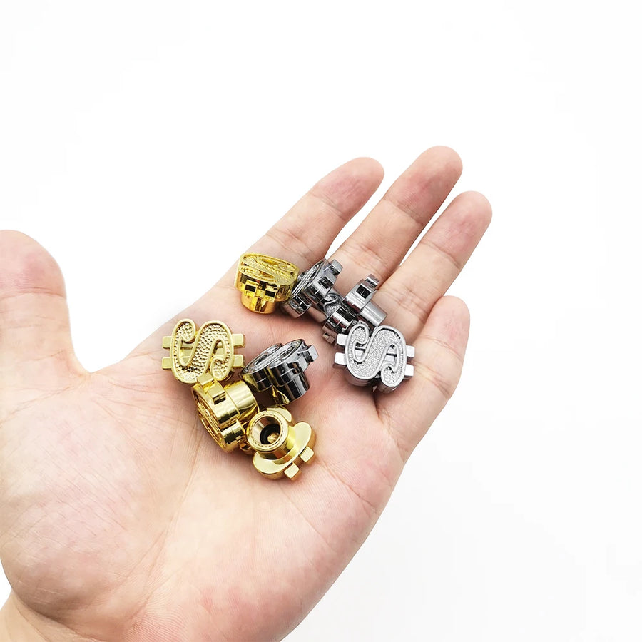 4-Piece Dollar-Symbol Tire Valve Cap Set