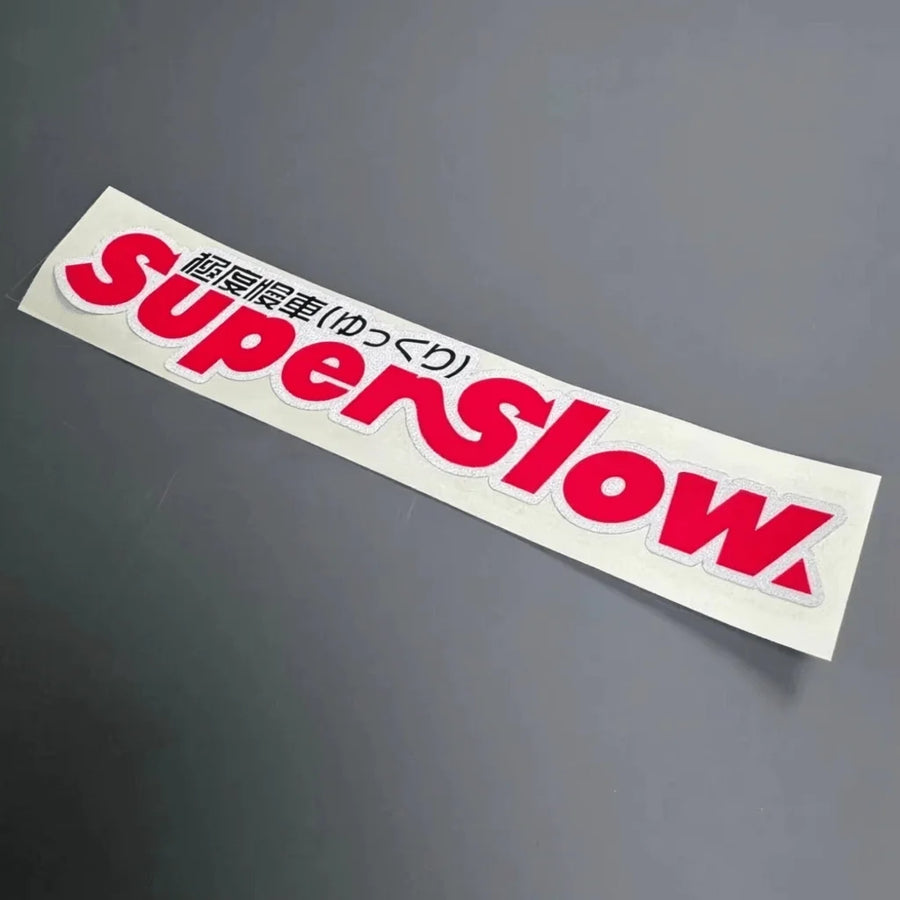 JDM “Super Slow Driver” Waterproof Vinyl Decal – Multiple Colors