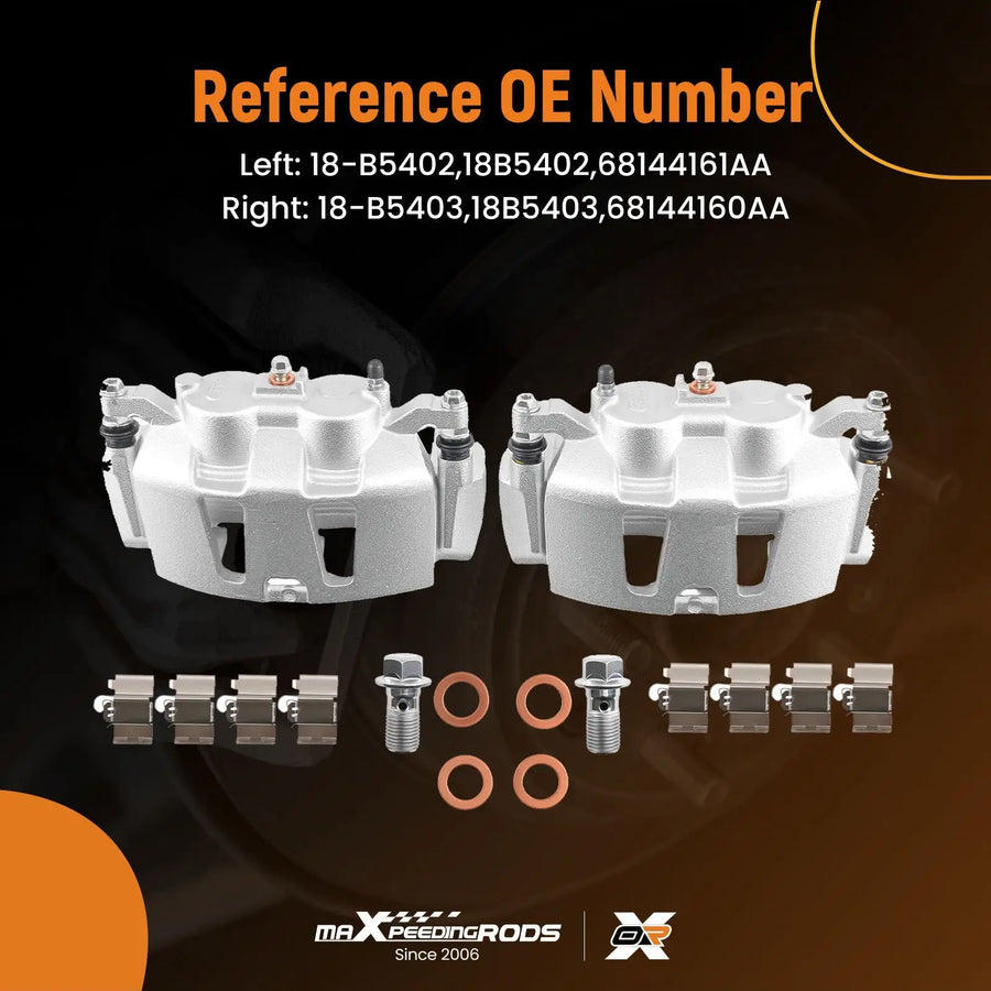 Front Left and Right Brake Caliper Set for Grand Caravan 2012-2020