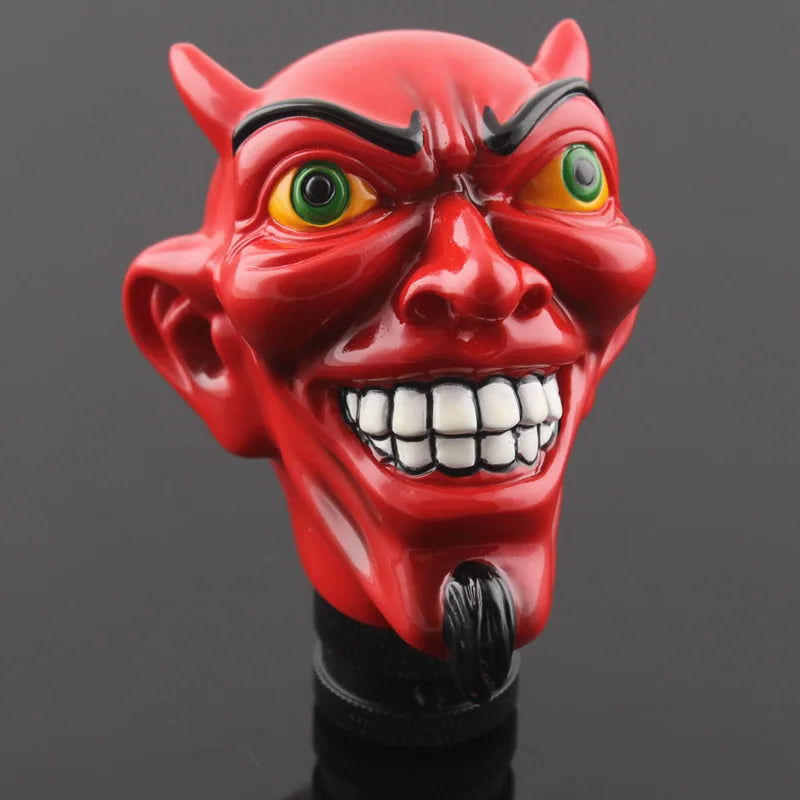 Red Devil Skull Universal Shift Knob – 8/10/12 mm Adapters
