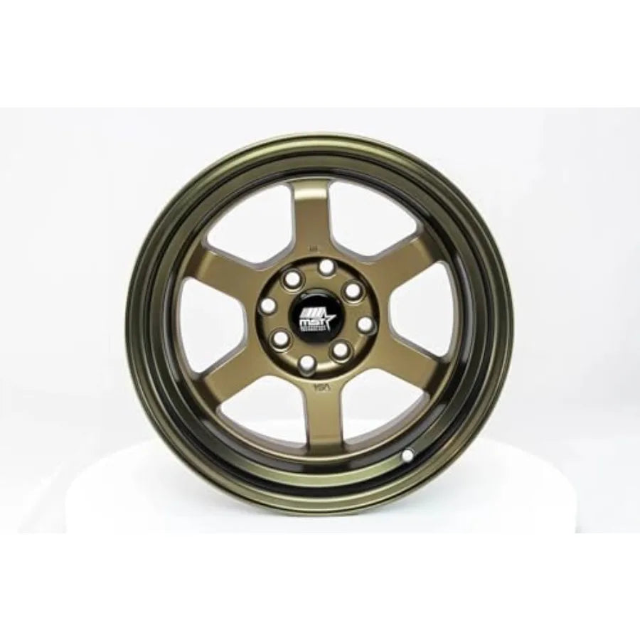 Time Attack 15x8.0 4x100 4x114.3 0 ET 73.1 CB Matte Bronze Single Wheel Rim for Performance Vehicles