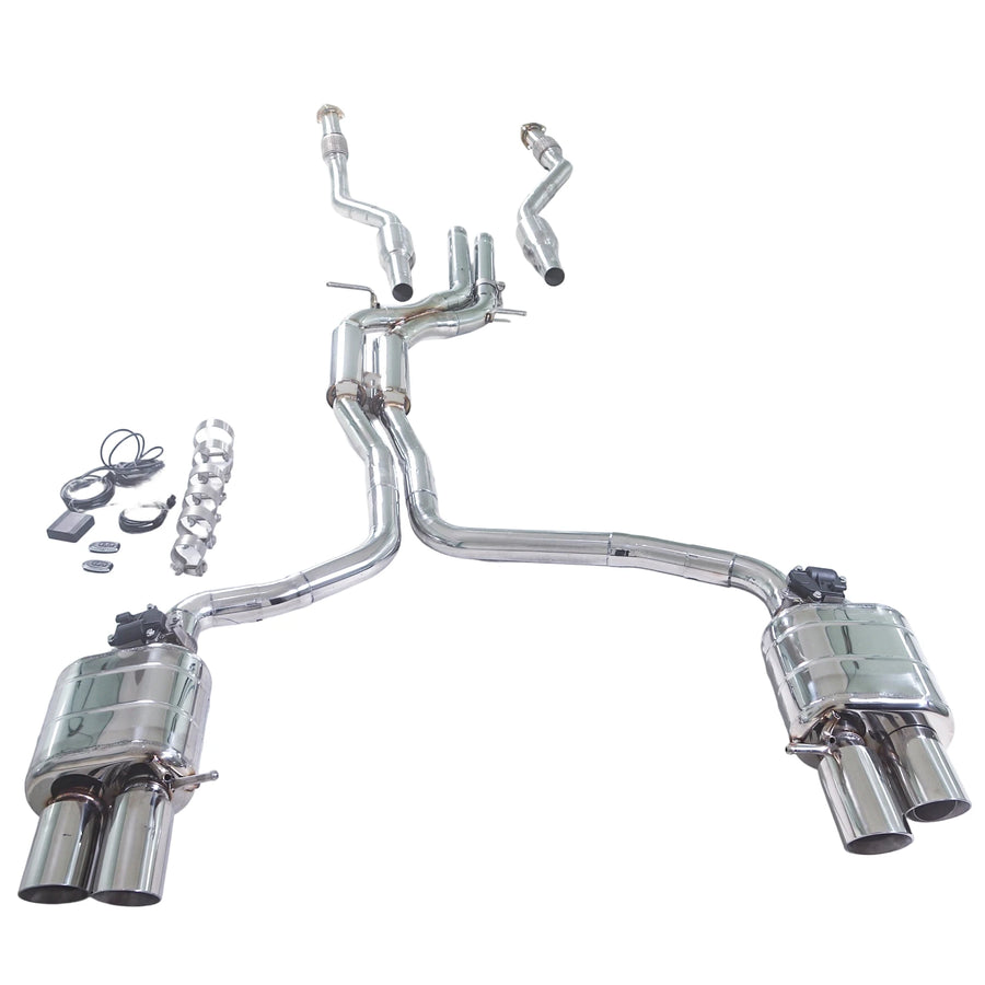 304 Stainless Steel Catback Valvetronic Exhaust System for Audi S4 B8 3.0T 2009-2016 Car Valve