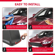Hood Scoop & Vent Trim for Toyota/Honda/Nissan/Infiniti/Jeep/Hyundai/Kia/Mitsubishi/Scion