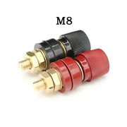 M5-M10 Battery Binding Post Terminal Set - Red and Black