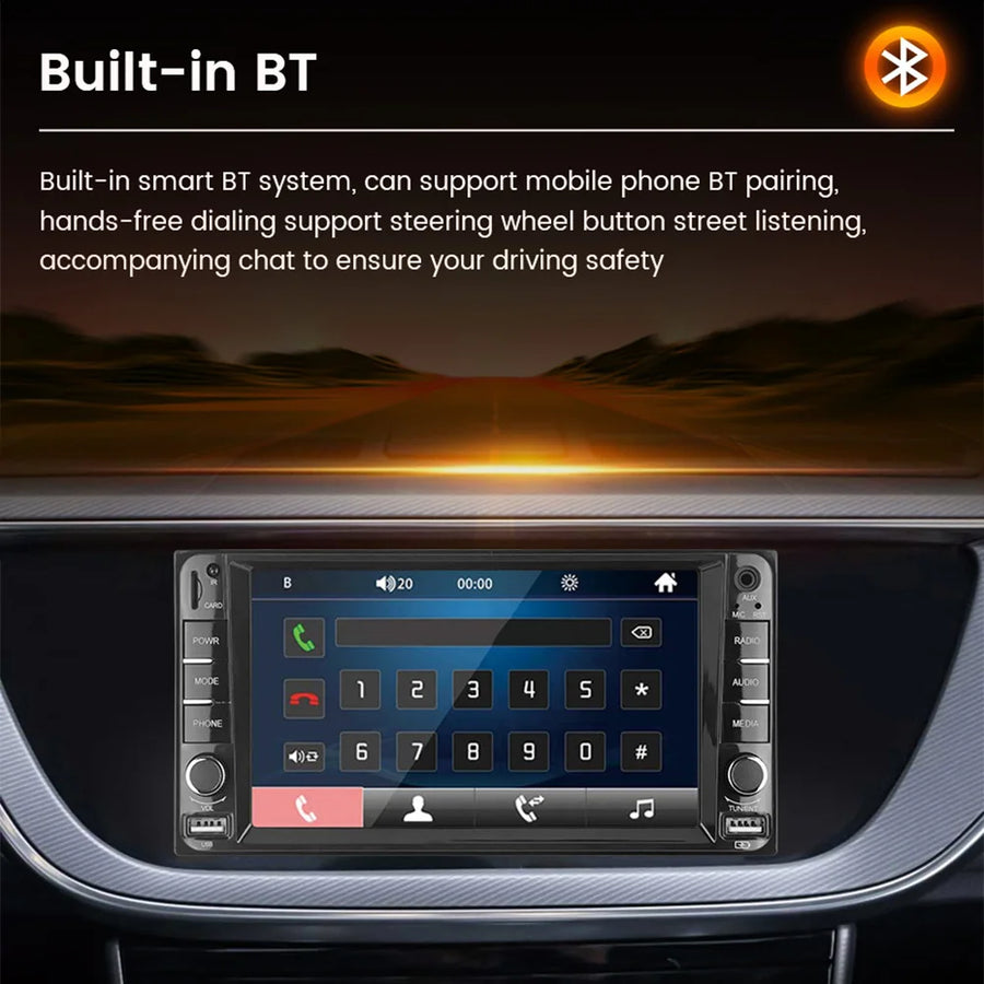 7-Inch CarPlay Receiver for Toyota Vios, Crown, Camry, Hiace, Previa, Corolla, RAV4 and Prado