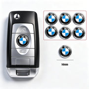 Round Car Key Emblem Badge Stickers for BMW – 2, 5 or 10 Pieces