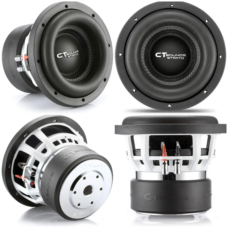 STRATO 8-Inch 1200W Max Dual 4-Ohm Car Subwoofer