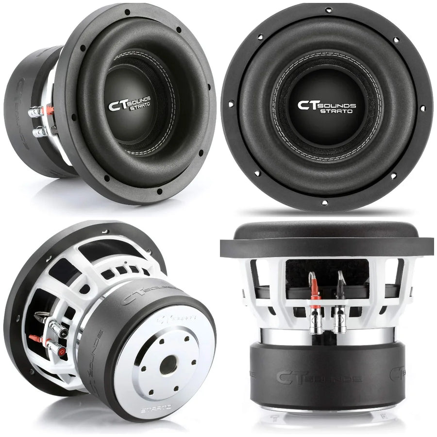 STRATO 8-Inch 1200W Max Dual 4-Ohm Car Subwoofer