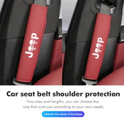 Leather Seat Belt Shoulder Pad for Jeep – Short or Long