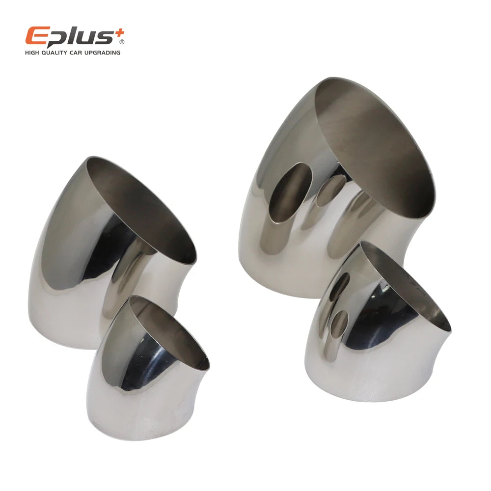 Universal 304 Stainless Steel 45-Degree Exhaust Pipe Elbow