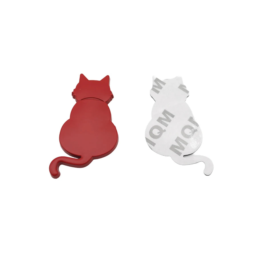 3D Cat Metal Vehicle Decal - 6.5 x 3.5 cm